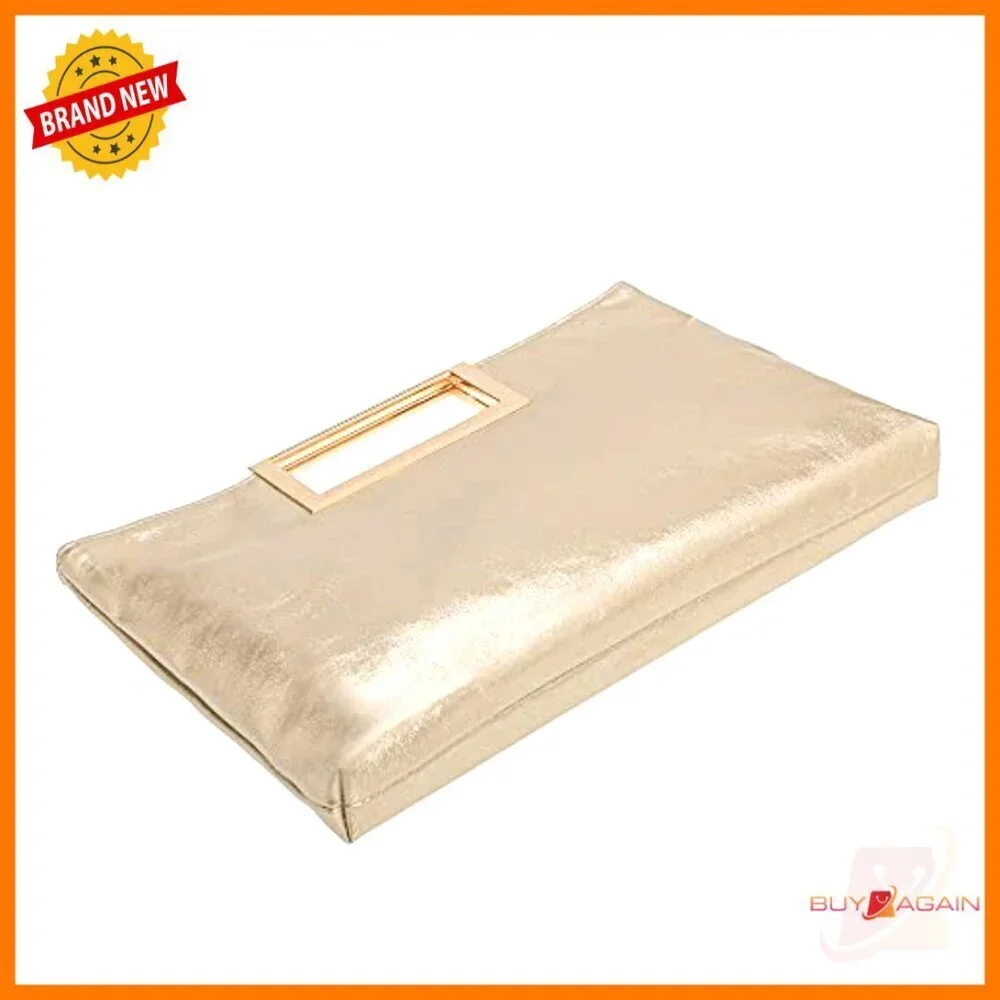 Convertible Vegan Leather Clutch with Chain Strap for Formal Events
